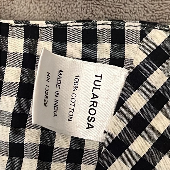 TULAROSA Gingham Sydney Ruffle Bra Crop Top - Picture 8 of 11